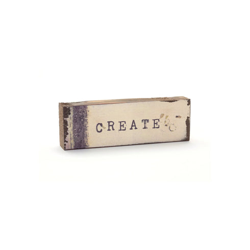 "Create" Small Word Block
